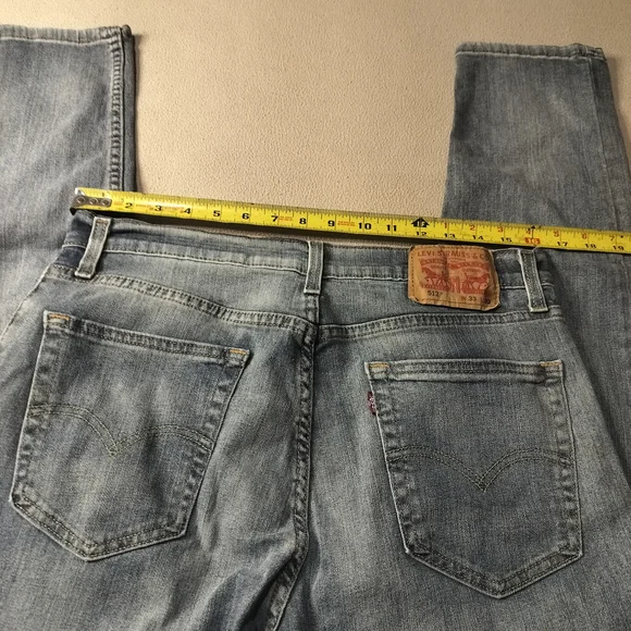 Levi's Light Blue Straight Jeans Mens, Sz 33×32 - Picture 6 of 10